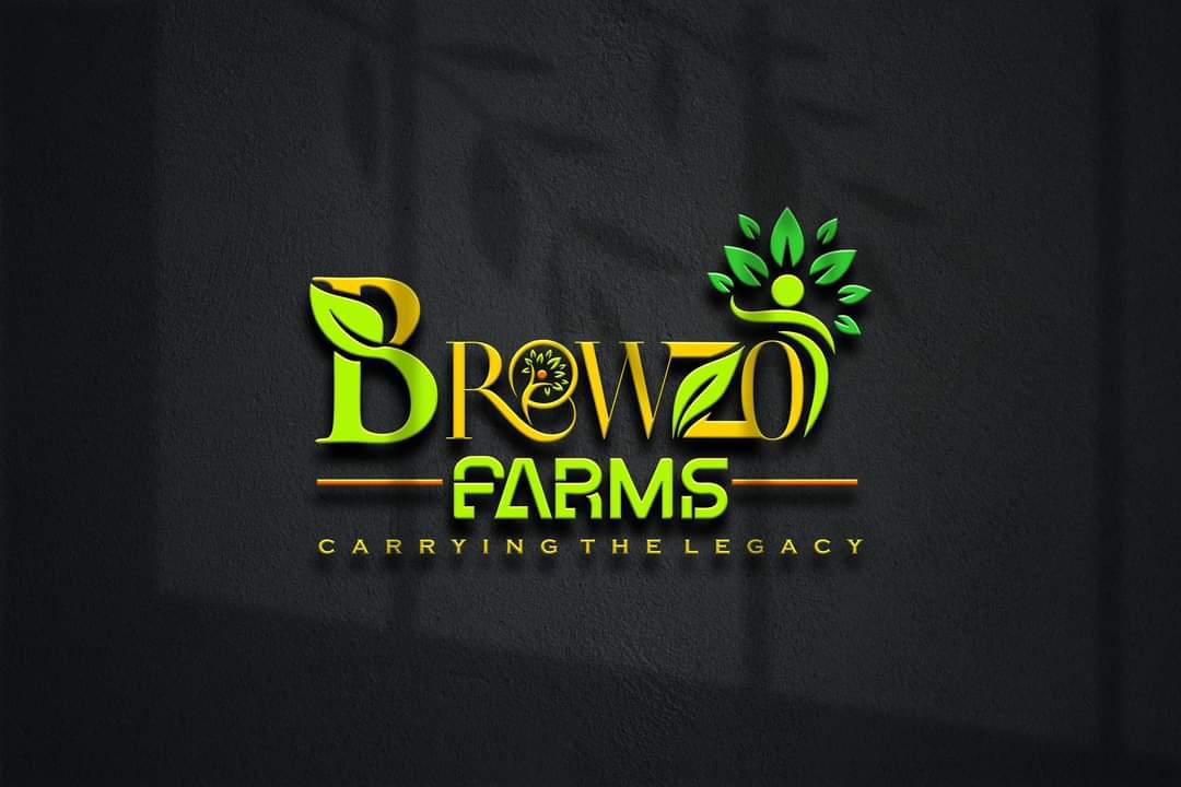 Browzo Farms logo design sample
