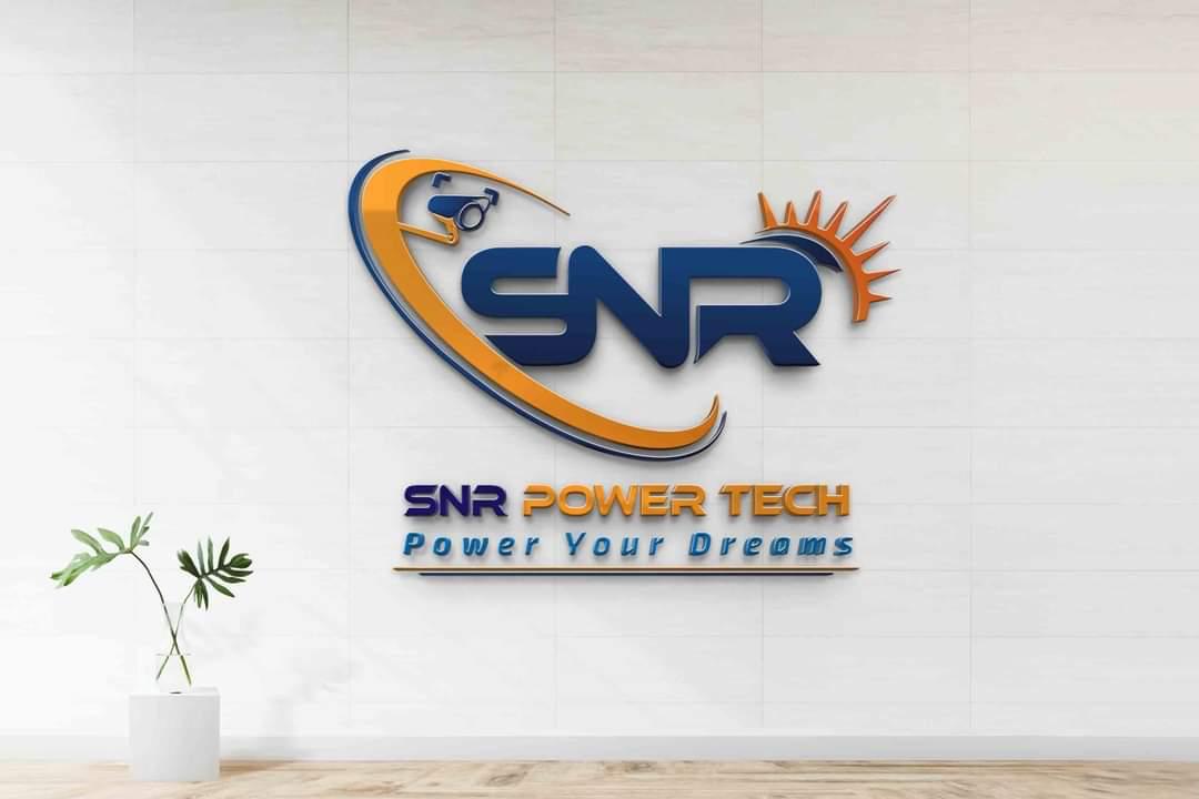 SNR Power Tech logo design sample